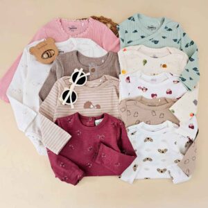 پک 12 عددی بادی آستین بلند میکس اورجینال - کد OL1001